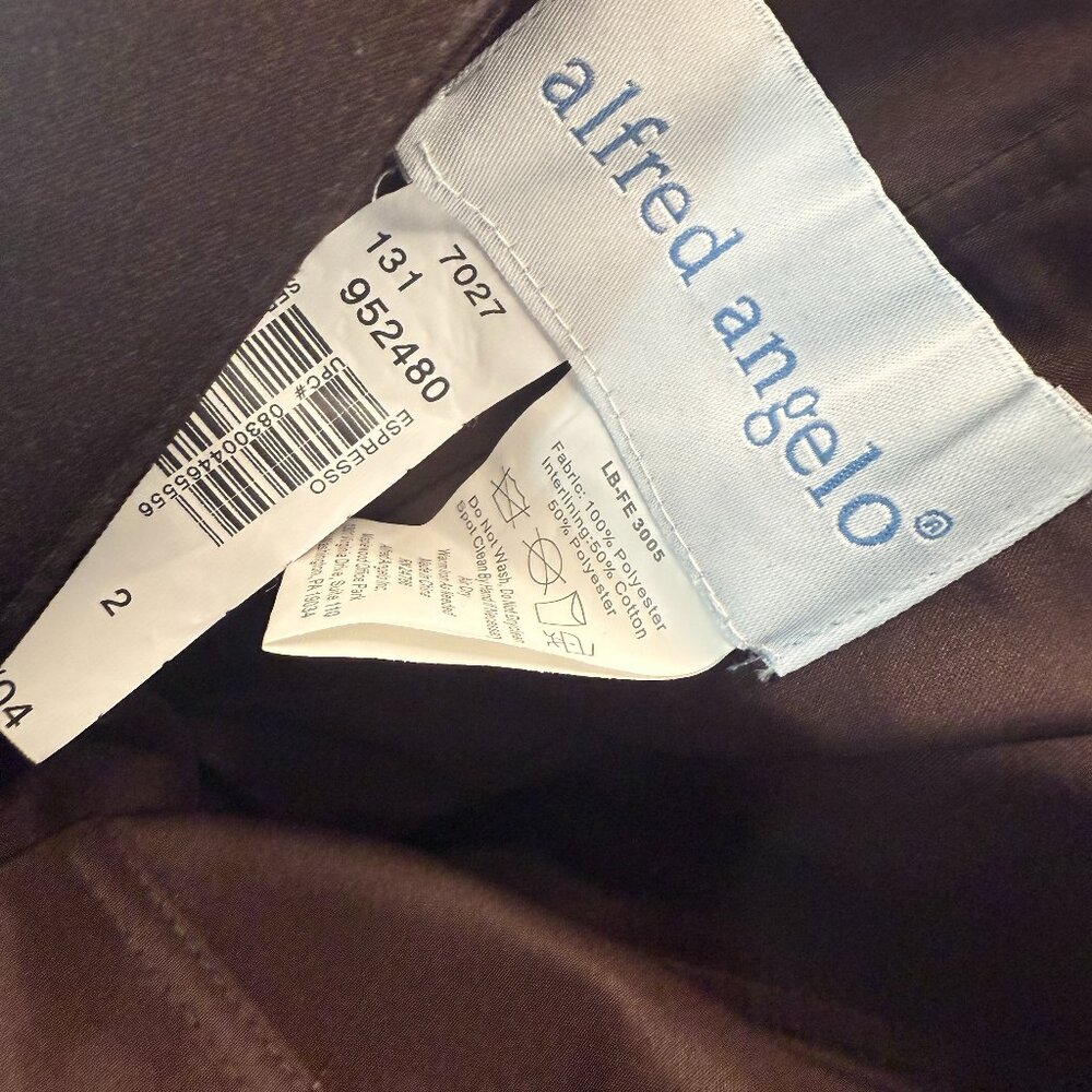 New📌Alfred Angelo Draped Bodice Crystal Beading Bridesmaid - Formal -Prom Dress - Picture 16 of 16